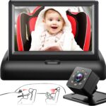 Baby Car Mirror with 4.3” HD Night Vision Function Display, Safety Car Seat Camera with Wide Crystal Clear View, Easily Observe The Baby’s Move(Not USB)
