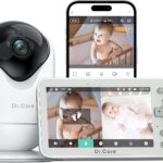 Dr.Care VistaView Lite Smart WiFi Baby Monitor – 4” 720P Split Screen & 1080P Camera App Control, Motion Alerts, HD Night Vision, 3000mAh Battery, 2-Way Talk, Multi-User, Triple Security, 1000ft Range