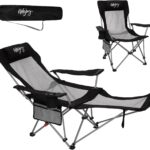 #WEJOY 2-in-1 Reclining Camping Chair with Footrest for Adults Folding Lounge Chair with Adjustable Backrest Lightweight Camping Chairs Heavy Duty Camp Chairs for Outdoor