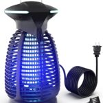 Bug Zapper Outdoor for Mosquito Flies – Waterproof Insect Killer Trap Lamp Electric 4200V Powerful Bug Zappers Indoor with LED Light for Patio Porch Garage Backyard & Home