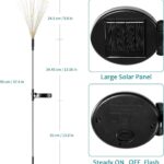 Solar Firework Lights, 2 Pack 120 LEDs 2 Lighting Modes Solar Garden Lights Outdoor Waterproof for Yard Patio Walkway Pathway Party Wedding Christmas Decorative- Cool White