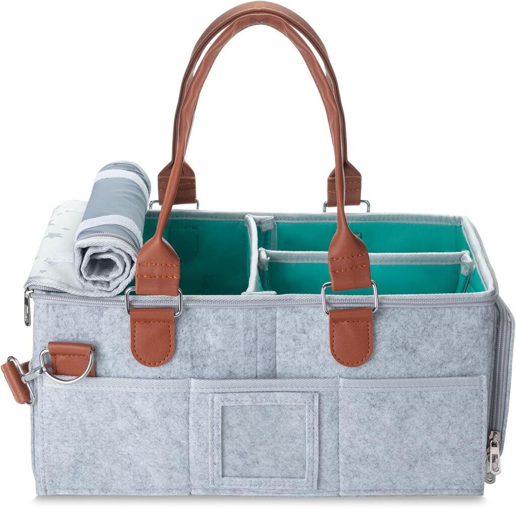 Mr. Pen- Baby Diaper Caddy Organizer with Lid, Baby Organizer, Diaper Caddy with Lid