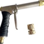 Garden Hose Nozzle, Metal Water Hose Sprayer with Adjustable High Pressure Spray Patterns for Watering Garden & Lawn, Washing Cars, Cleaning Driveways, Dog Bathing, Deck Rinsing & Outdoor Use