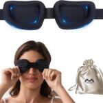 3D Sleep Mask for Side Sleeper Women Men, Eye Mask for Dry Eyes with Adjustable Eye Socket , Sleeping Mask with Cpap 100% Light Blocking for Travel