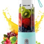 COKUNST 18oz Portable Blender, USB Rechargeable Personal Size Blenders, Smoothie Blender with 6 Blades for Protein & Shakes, Mini juicer with Extra Handle Lid for Travel Sports Outgoing