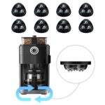 Self Adhesive Caster Wheels for Countertop – Furniture Sliders & Appliance Rollers for Kitchen, Coffee Machine, Blender, Oven – Easily Solves The Problem of Desktop Sliding (Black, 8pcs)