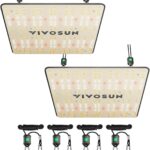 VIVOSUN 2-Pack VS1000 LED Grow Light with Full Spectrum Diodes & Sosen Driver Dimmable Lights Sunlike for Indoor Plants Seedling Veg and Bloom Plant Grow Lamps for 2×4/3×3 Grow Tent