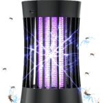 AICase Portable USB Electronic Rechargeable Mosquito Killer Lamp/Bug Zapper for Summer Trip,Outdoor Camping,Patio,Home and Garden,Trap Indoor,Moth Trap/Bug Killer/Mosquito Killer Light(Black)