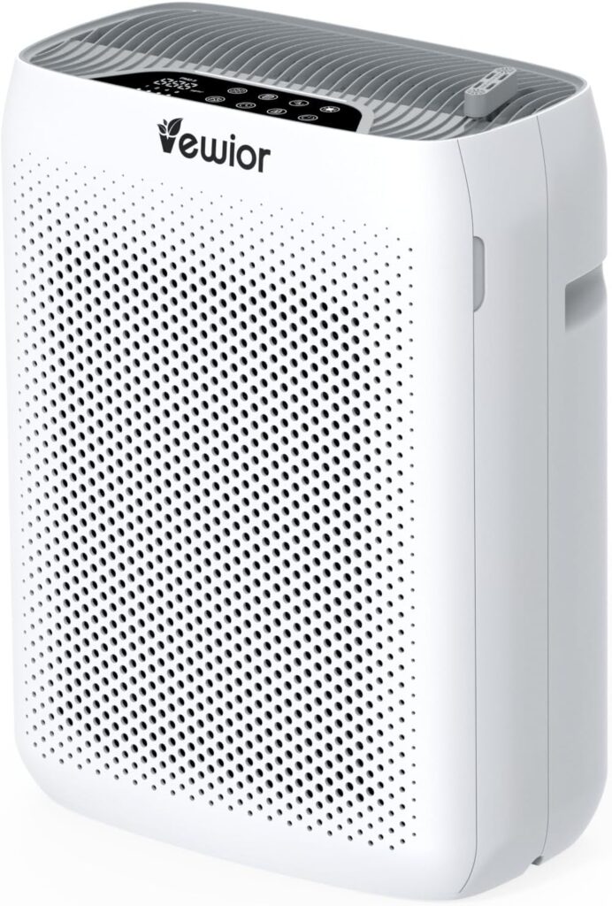 VEWIOR Air Purifiers for Home Large Room Up to 3000Sq.ft, H13 HEPA Filter Air Purifier for Bedroom with PM2.5 Display Air Quality Sensor, Sleep Mode, Timer, Air Cleaner for Smoker