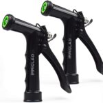 Hose Nozzle 2 Pack, Full Size Pistol Grip Water Nozzle Sprayer with Threaded Front, High Pressure Nozzle, Adjustable Spray Water Flow for Watering Plants, Showering Pet, Washing Car, Cleaning
