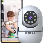 1080P Indoor Security Camera for Home, Baby/Dog/Pet Monitor with App, Wireless Dual-Band WiFi, Color Night Vision, Motion Detection & Auto Tracking, 2-Way Audio, Dog Camera Compatible with Alexa