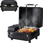 Z GRILLS 200A Table Top Wood Pellet Grill, Pellet Smoker with PID V2.1 Controller, Meat Probes, 202 sq.in Cooking Area, Fit for RVs, Road Trips & Apartments