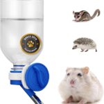 Choco Nose No-Drip Water Bottle Feeder for Hamsters, Hedgehogs, Gliders, Mice, Gerbils, & Small Pets, 10.2 fl.oz, 300ml – Easy to Install in Cages/Crates, US Patented Leakproof Nozzle 10mm, Blue(C125)