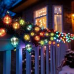 11FT Fairy String Lights with 10 Color Bulbs Decorations, Outdoor Tropical Beach Theme Lights Patio String Lights for Party Camping Wedding Decor, UL Listed,Connectable (7 pcs)