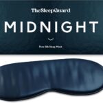 TheSleepGuard Pure Silk Sleep Mask [100% 6A Mulberry Silk, 22 Momme] Light Blocking Travel Essentials. Eye Masks for Sleeping. Black Oeko-Tex Blindfold. Eye Covers for Men & Women