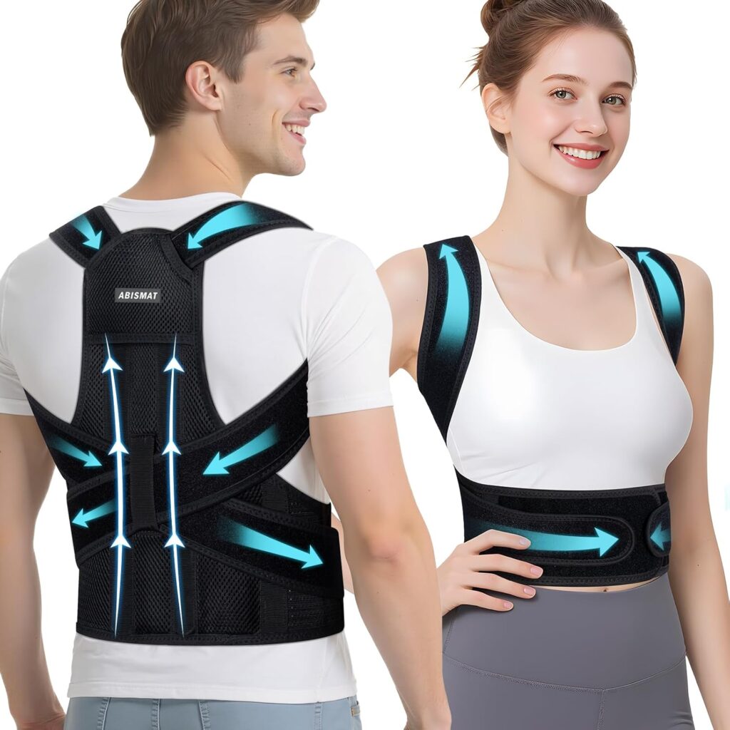 Posture Corrector for Women and Men, Back Brace Support for Upper and Lower Back Pain Relief, Adjustable for Back straightener, Spine Alignment, Scoliosis, Hunchback, Spine Corrector