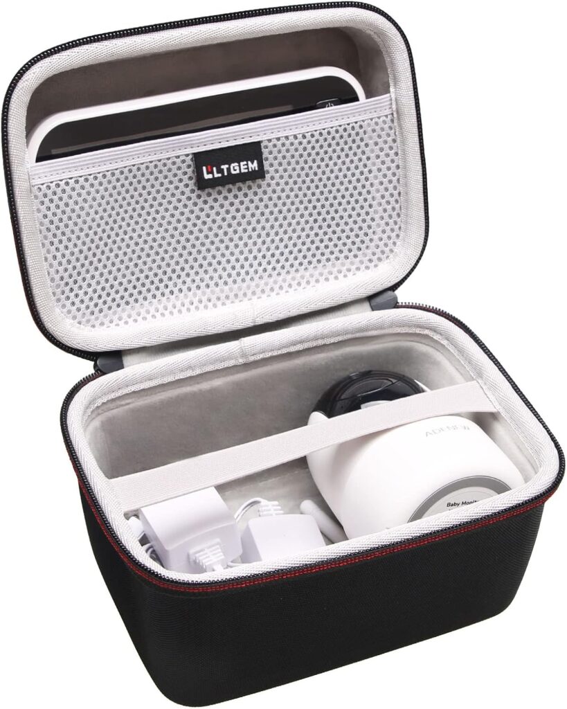 L LTGEM Baby Monitor Travel Case for ANMEATE/Infant Optics DXR-8 PRO/UKSUP/bonoch Baby Monitor – Hard Protective Carrying Storage Bag