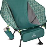 ATEPA UFO3.0 Backpacking Camping Chair, Ultralight Extra Wide Comfortable Folding Chairs 330lbs Heavy Duty Portable Hexagon Ergonomic Height Adjustable Seat with Anti-Sinking Feet for Hiking Outdoor