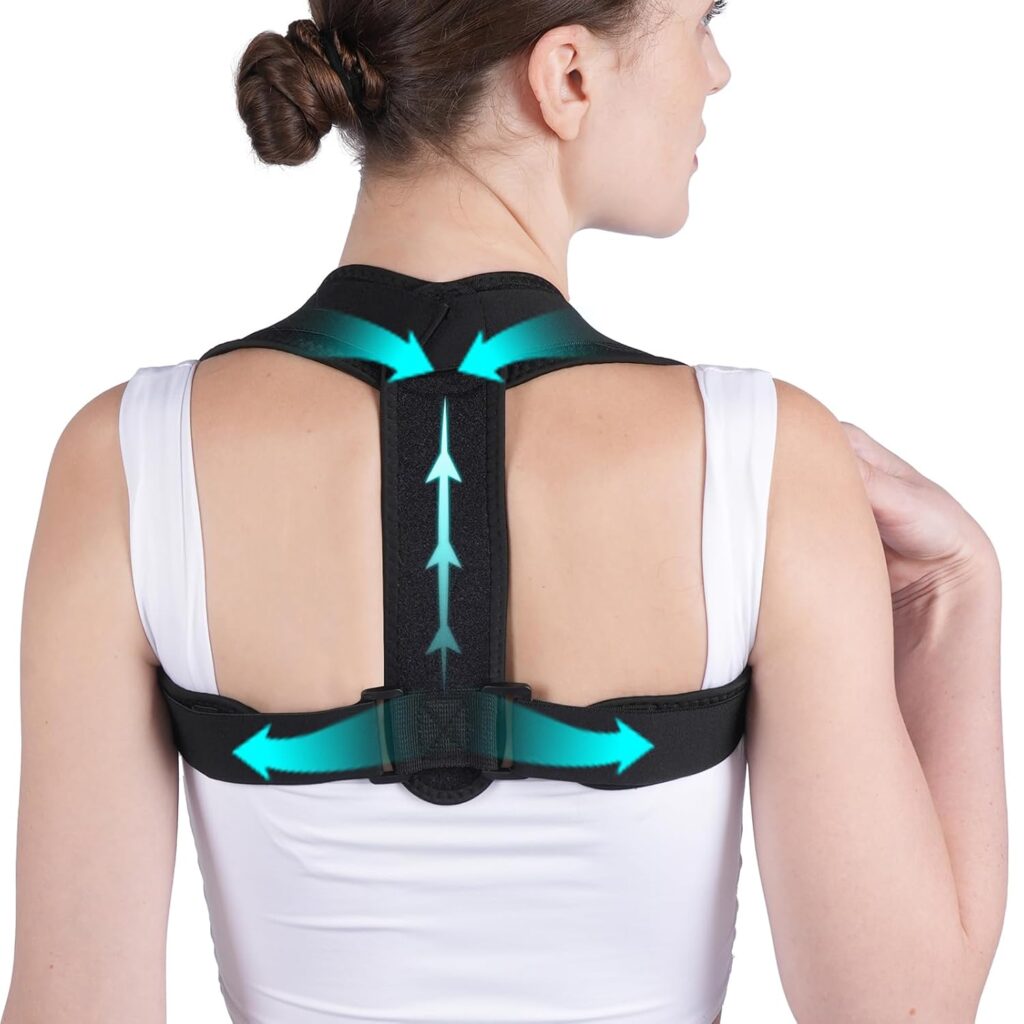 Posture Corrector for Men and Women, Adjustable Back Support – Improve Relieve Hunchback, Spine, Shoulder/Collarbone Pain, Back Straightener