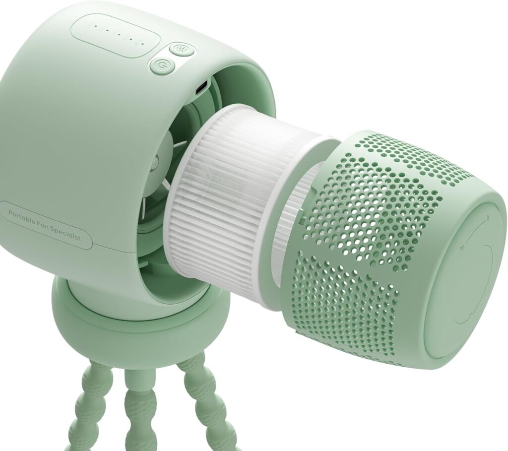 JISULIFE Baby Stroller Fan with Filter(1 Pack)