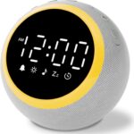 Rohent Sound Machine for Sleeping Adults: Alarm Clocks for Bedrooms, 25 Soothing Sounds, 7 Soft Wake-Up Sounds, 16 Adjustable Volume & Timer, Memory Function – Ideal for Bedroom