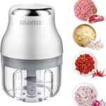 Garlic Chopper, Mini Food Processor, USB Rechargeable Mini Chopper, Powerful Garlic Crusher, Blender to Vegetable, Wireless Vegetable Chopper for Ginger, Chili, Fruit, Meat, etc（250ML）