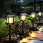 Solar Lights Outdoor,12 Pack Waterproof Auto On/Off Solar Pathway Lights for Your Garden, Landscape, Path, Yard, Patio, Driveway,Walkway Decor