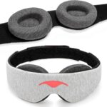 Manta Sleep Mask – 100% Light Blocking, Adjustable Sleeping Mask with Detachable Eye Cups, Ultra Comfortable for Women & Men, Zero Pressure on Lashes, Perfect for Travel/Shift Work