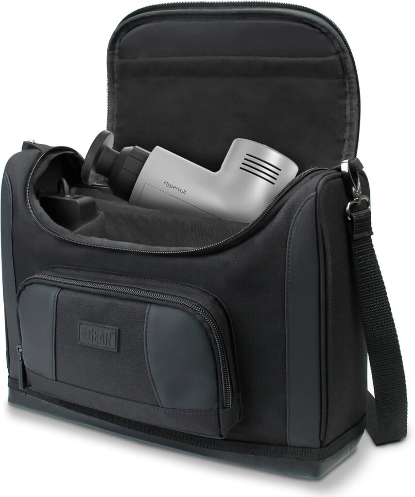 USA Gear Massage Gun Carrying Case – Massage Gun Case with Water Resistant Exterior, Customizable Interior Compatible with Theragun Prime Plus, Hyperice Hypervolt, Theragun Pro & More
