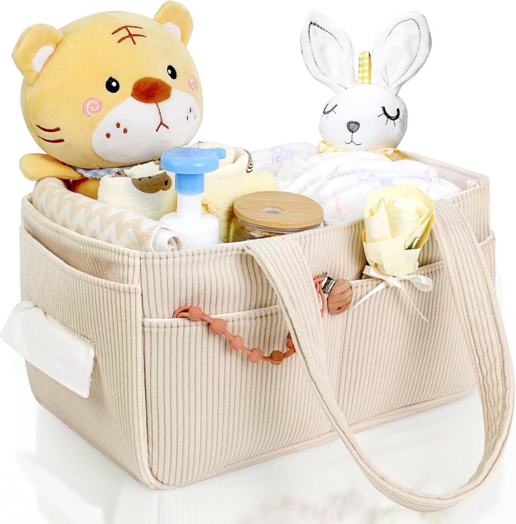 Diaper Caddy,Diaper Caddy Organizer, Stylish Storage Basket for Newborn Essentials