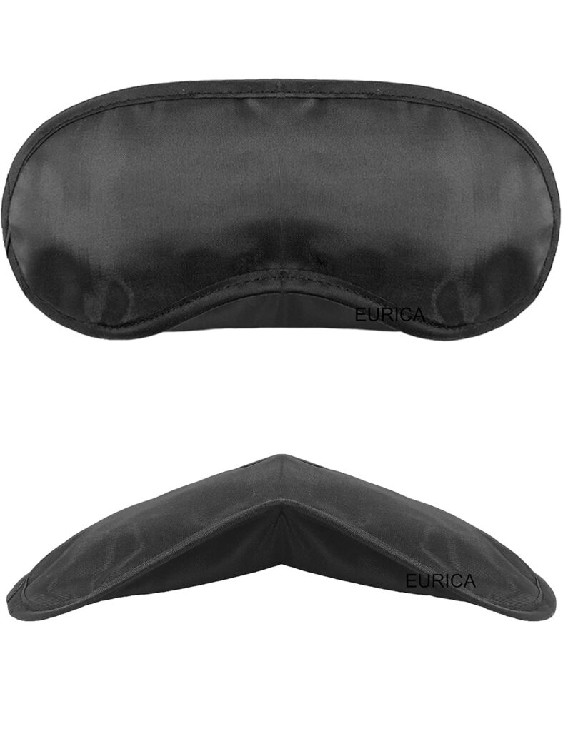 Eye Mask Sleep Masks Sleeping Mask Blindfold Eye Cover Team Building Games Party with Nose Pad and Adjustable Strap for Women Men Kids 4 Layers Black (30 Pack)