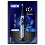 Oral-B iO Series 9 Electric Toothbrush with 4 Brush Heads, Aqua Alabaster
