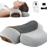 3 in 1 Neck Massager Pillow with Heat, Pillow Massage Neck Hump Support, Shiatsu Back Shoulder Massager with Kneading, Heating & Vibration for Relaxation and Comfort