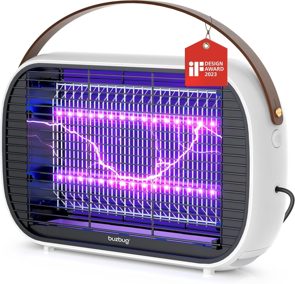 Buzbug LED Bug Zapper Indoor, 10 Years Lifespan Lamp Sustainable Less Power, Durable High-Voltage Electric Mosquito Zapper, Fly Trap Mosquito Trap, Fly Killer -MA015B