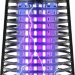 Electric Bug Zapper, 2500V Plug-in Mosquito Trap with Replaceable Sticky Pads & Lamp Tube, 365nm Lighted Hanging Insects Killer Attracting Moths, Gnats, Flies IPX4 for Indoor Outdoor Use