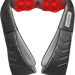 Shiatsu Neck and Back Massager, Electric Shoulder Massager with Heat, Deep Tissue Kneading Massage for Pain Relief, Gifts for Dad Mom Friend Birthday Father’s Day(NOT Cordless)