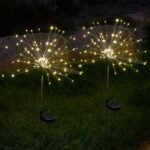 SUNNEST Solar Lights Outdoor, 150 LED Firework Light with 8 Modes Solar Garden Light for Yard Outside Fairy Lights Decor for Pathway Flowerbed Planter Balcony Patio Garden Decor (2 Pack 300LED)