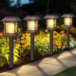 Solar Pathway Lights Outdoor, 12 Pack Upgraded LED Waterproof Solar Outdoor Lights, Outside Driveway Garden Landscape Walkway Path Yard Lawn Decor
