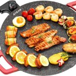 AORAN Indoor Grills Electric Smokeless – Nonstick Electric Griddle for Indoor Use, Compact & Versatile Cooking for Steaks, Pancakes, and BBQ