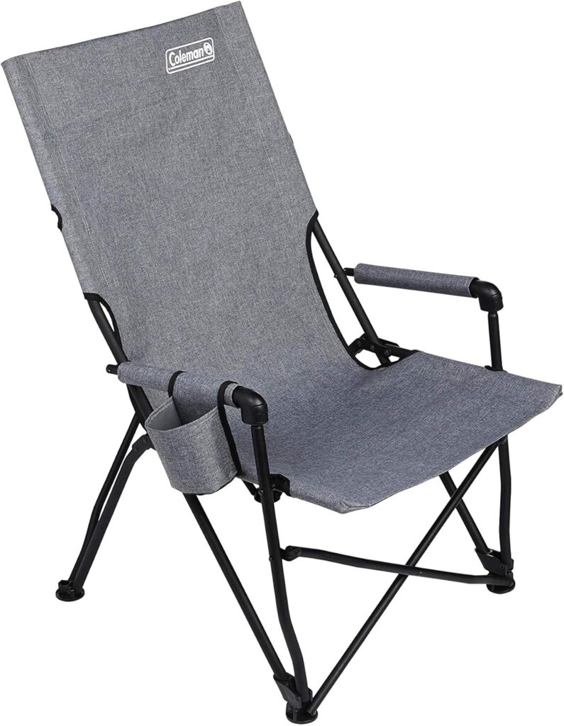 Coleman Forester Series Outdoor Chairs, Comfortable Camping Seats with Cupholder & Carry Bag, Supports up to 250lbs, Great for Backyard, Patio, Deck, Campsite, Tailgate, Sidelines