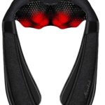 Shiatsu Neck and Shoulder Back Massager with Heat – Electric Deep Tissue Kneading Massage Pillow for Pain Relief and Relaxation – Perfect Gifts for Mother’s Day, Father’s Day, Birthdays, and Christmas