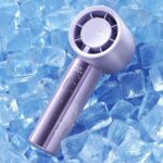 coldSky Portable Handheld Turbo Fan, 4000mAh Rechargeable High Speed Personal Fan With 5 Speeds, Small Cooling Fans With Digital Display For Women Outdoor, Travel, Vacation