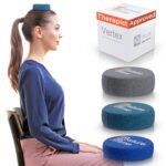 Vertex Weighted Cushion Forward Head Posture Corrector for Women Men – 3 Size Options Neck Workout Equipment Set – Head Neck Straightener Back Alignment for Home – No straps needed