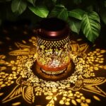 Hummingbird Solar Lanterns Outdoor Waterproof, Garden Decor Birthday Gifts for Women Mom Grandma Sister, Metal Hanging Solar Lights Outside Decorative for Yard Patio Backyard Christmas Decorations