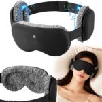 3D Bluetooth Sleep Mask with Voice Control,Eye Mask Headphones for Women Men 100% Pressure-Free & BlockOut,Wireless Cotton Mask for Side Sleepers Travel