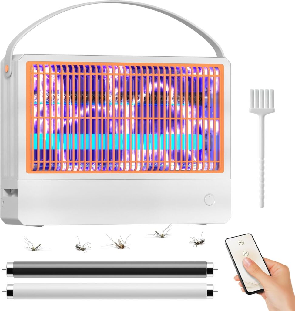 20W Mosquito Killer Lamp, Fruit Fly Traps for Indoors Electric Bug Zapper for Home, Mosquito Repellent Moth Light Gnat Insect Killer with 2 Replacement Bulbs