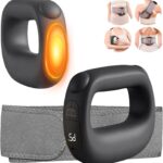 Deep Tissue Percussion Muscle Massage Gun: with Heat, Adjustable Intensity and Speed, Super Quiet, USB-C Rechargeable, Portable, Pain Relief for Athletes and Everyone, Ideal Gift（Black）