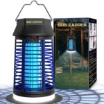 Electric Bug Zapper, Outdoor & Indoor Mosquito Killer with LED Light, Waterproof Fly Trap & Insect Catcher, Plug-in Insect Repellent for Outside, Patio, Garage, Home, and Garden