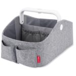 Skip Hop Diaper Caddy Organizer with Touch Sensor Night Light Nursery Style Heather Grey