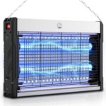 Electric Bug Zapper, 3000V High-Voltage Indoor Fly Killer, Powerful Electric Mosquito Zapper for Fly, Mosquito, Fruit, Moth, Gnat, Trap with Removable Washable Tray for Home Patio Backyard